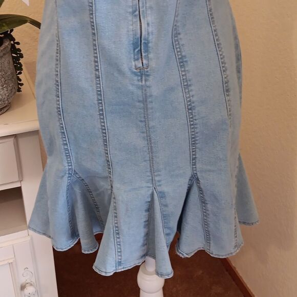 NWT. RE Generation By Celebrity Pink Blue Flared Sheath Mini Dress - Picture 7 of 9